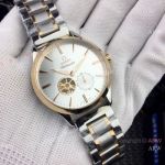 Copy Omega Globemaster Watches Two Tone Rose Gold Silver Dial 40mm